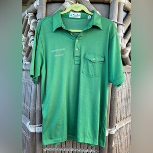 Vintage Bartles & Jaymes WinnerMate Sportswear Green Collared Shirt Size XL